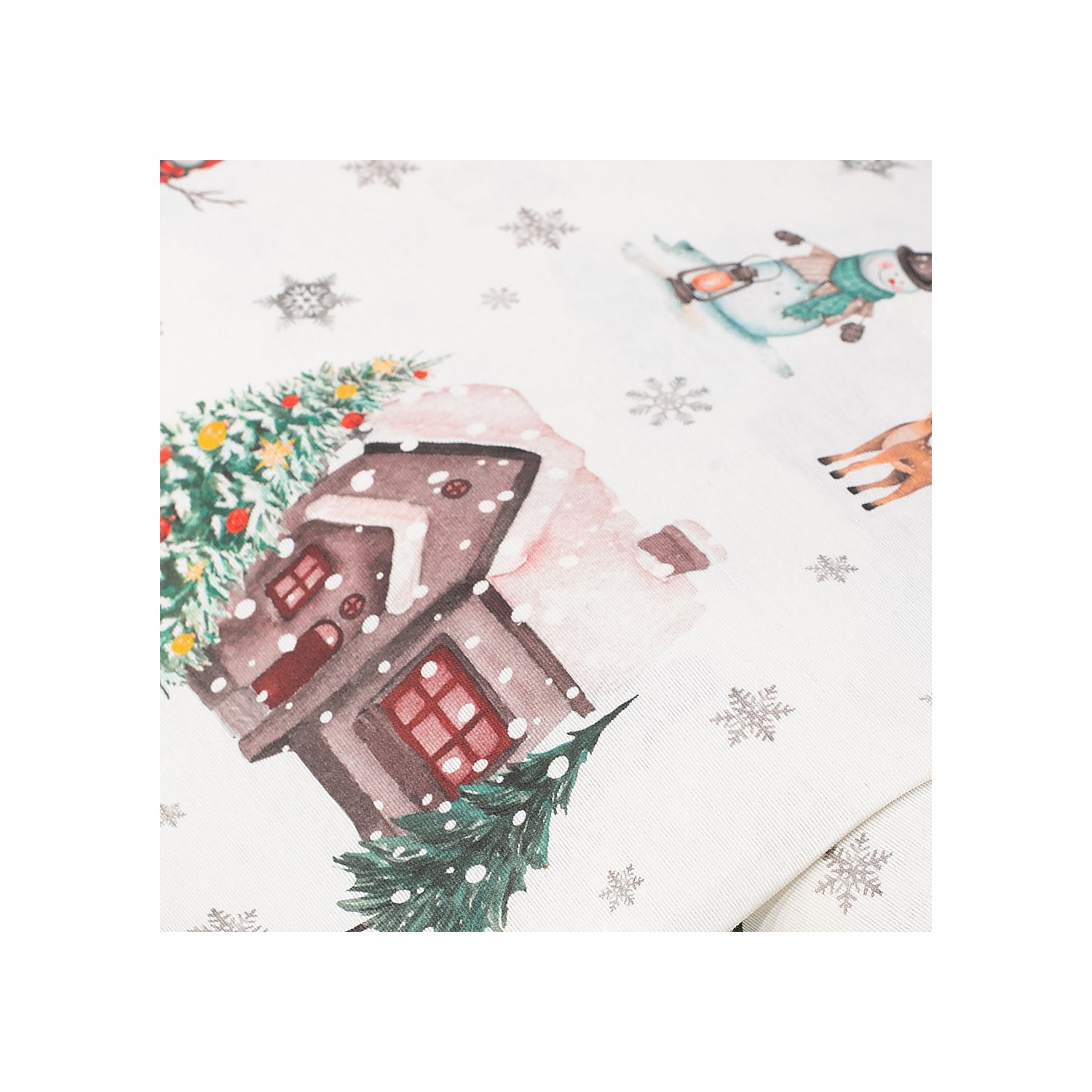Dekostoff Winterlandschaft 