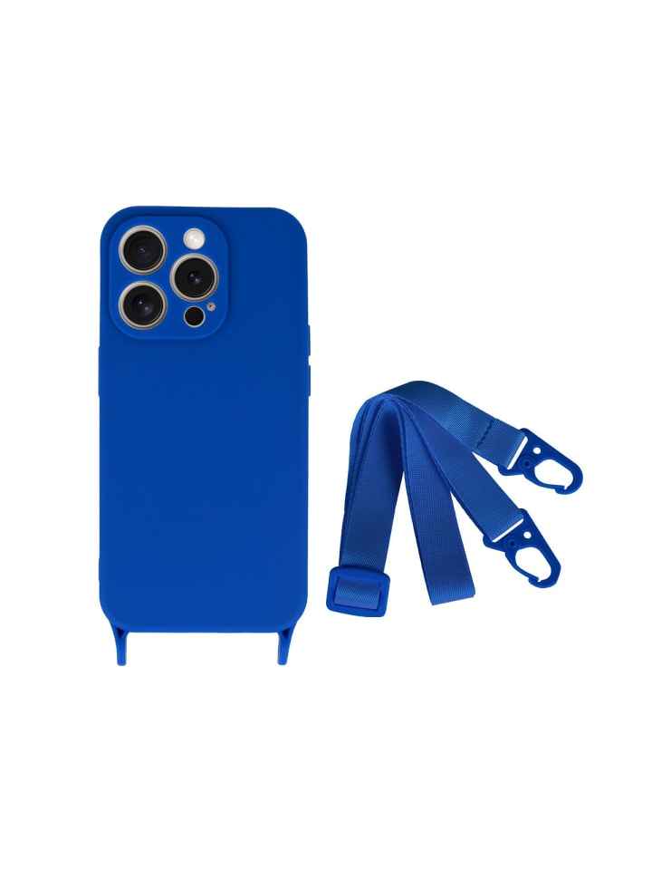 COFI 1453 Handy Hülle Umhängehülle kompatibel mit Iphone 15 Pro Max Blau in Blau günstig kaufen onesize