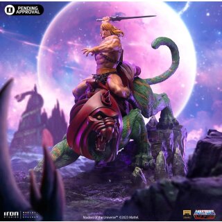 Masters of the Universe Deluxe Art Scale Statue - He-man and Battle Cat