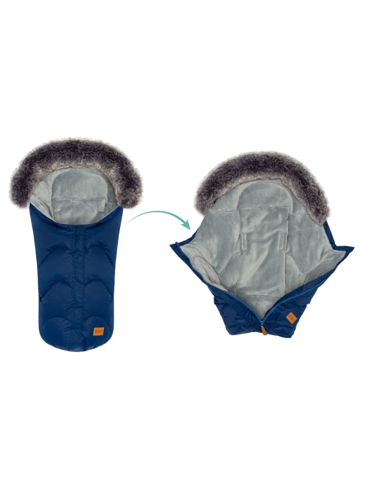 fillikid Winterfußsack Lhotse Exclusiv in Blau günstig kaufen 80 cm
