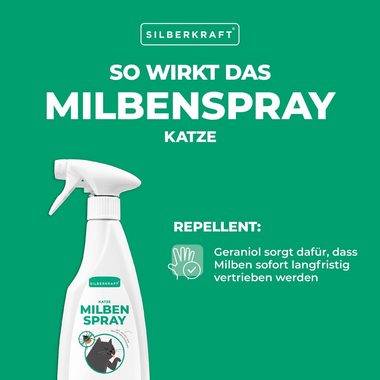 Silberkraft Insektenspray Milbenspray für Katzen, 500 ml, 1-St.