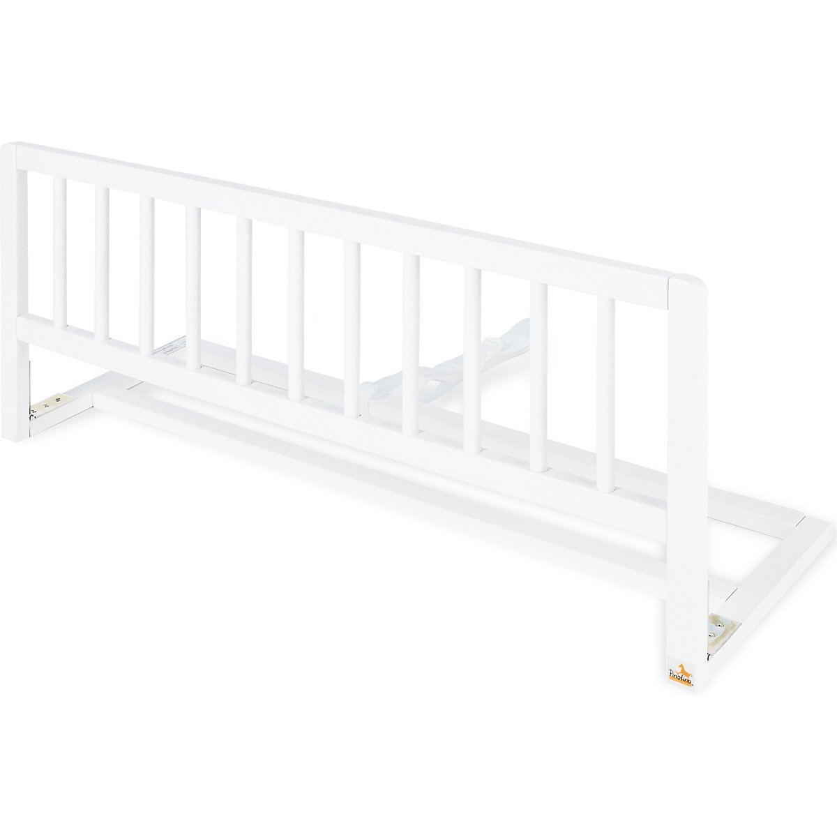 Bettschutzgitter, Buche massiv, weiß, Länge 90 cm