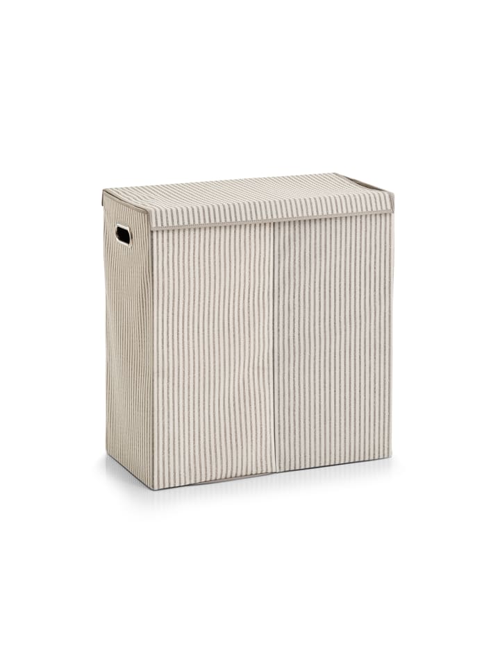 Zeller Present Zweikammer-Wäschekorb in beige günstig kaufen onesize