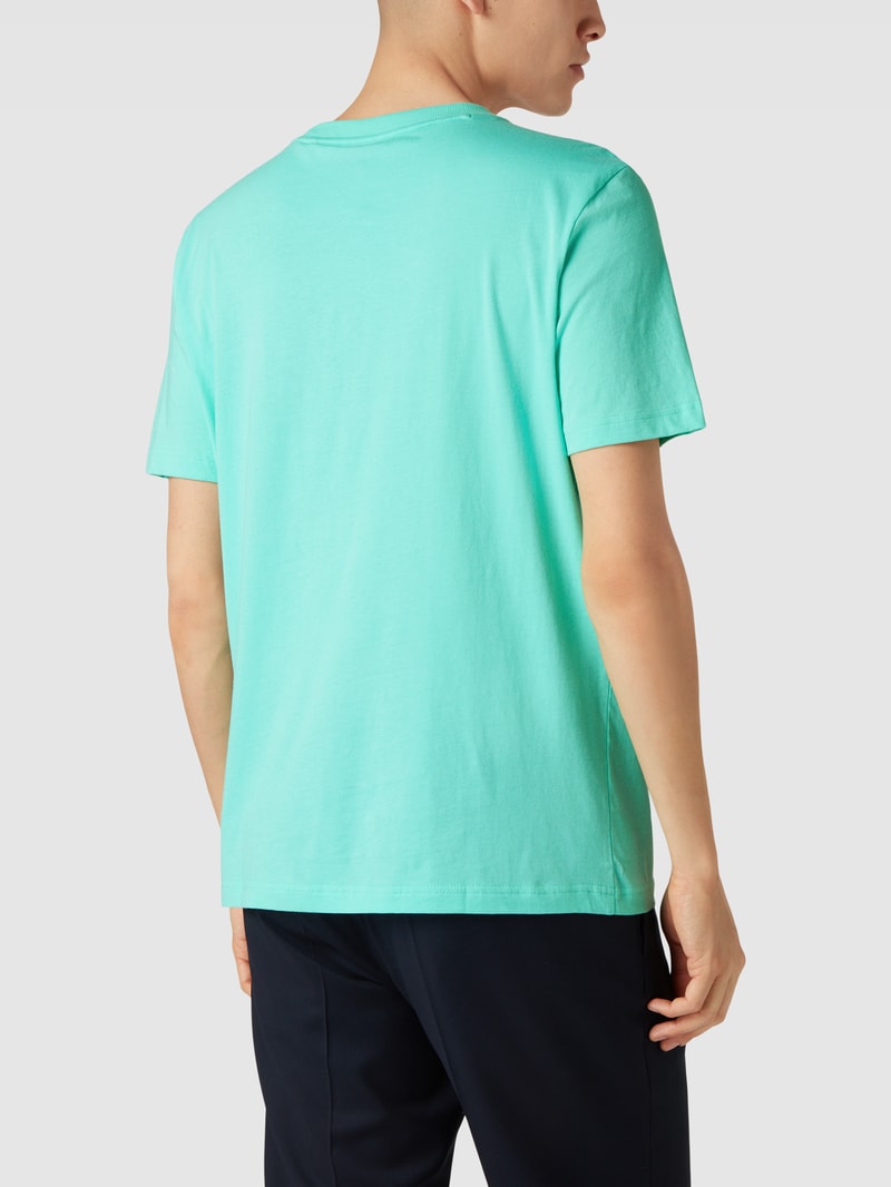 T-Shirt mit Label-Details in hellgrün