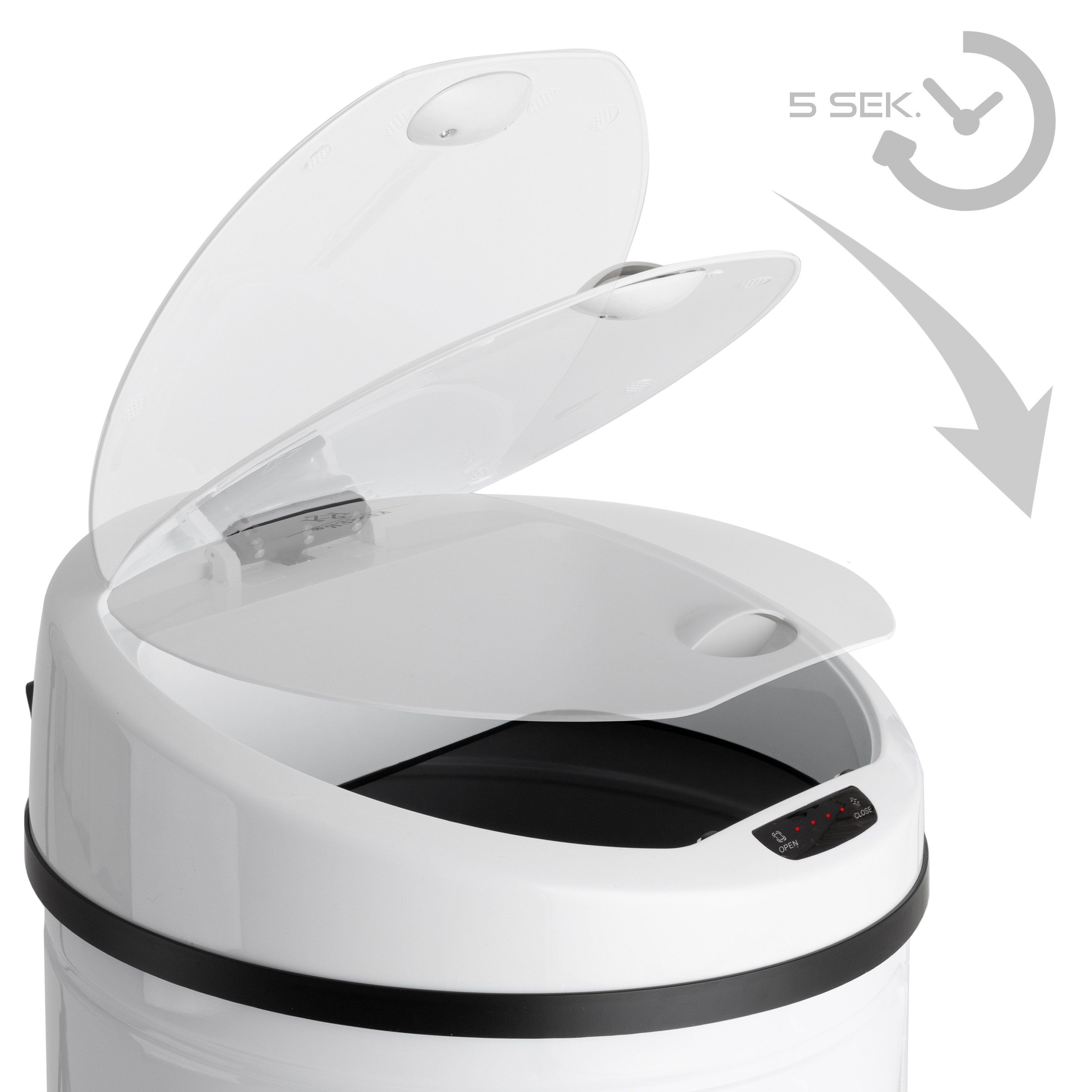 KESSER Mülleimer, Automatik Sensor Mülleimer Abfalleimer Abfall EDELSTAHL