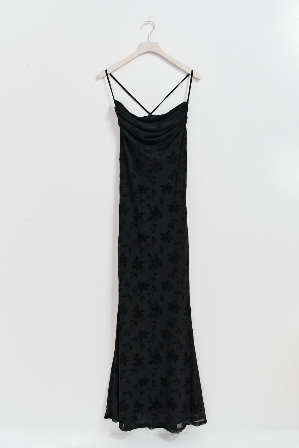 Burn out velvet maxi dress