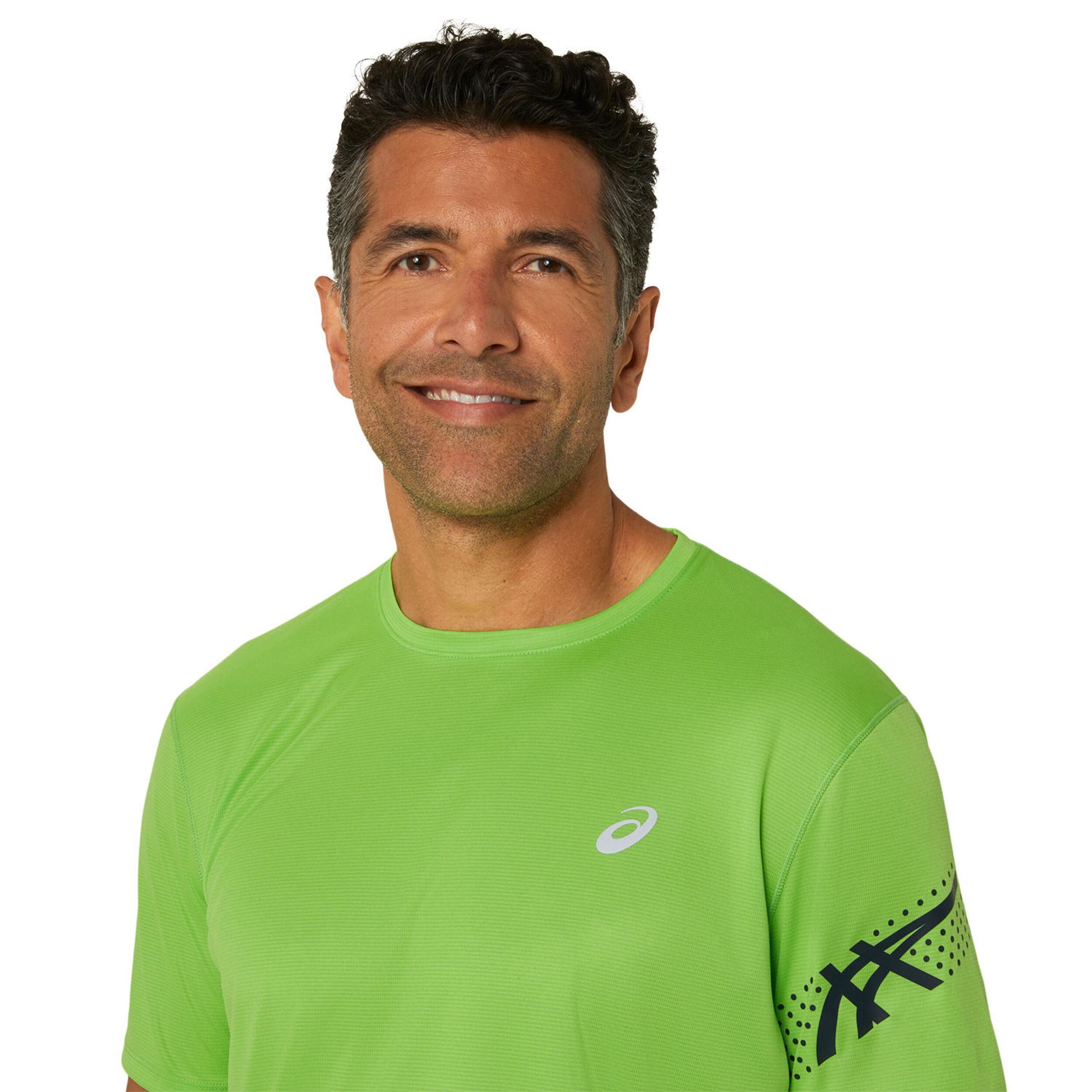 Icon Laufshirt Herren - Limette, Blau