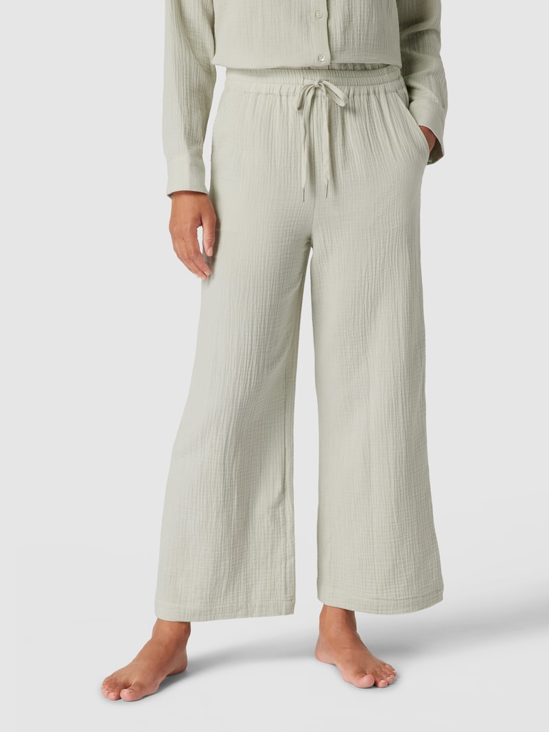 Pyjama-Hose mit Strukturmuster in hellgrau