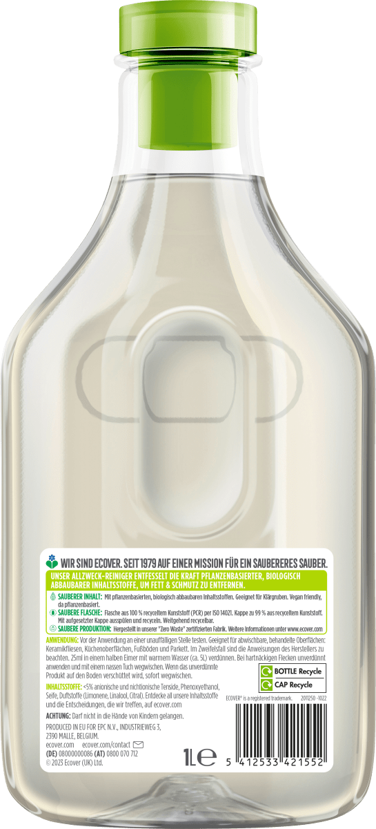 Allzweckreiniger Zitronengras & Ingwer, 1 l
