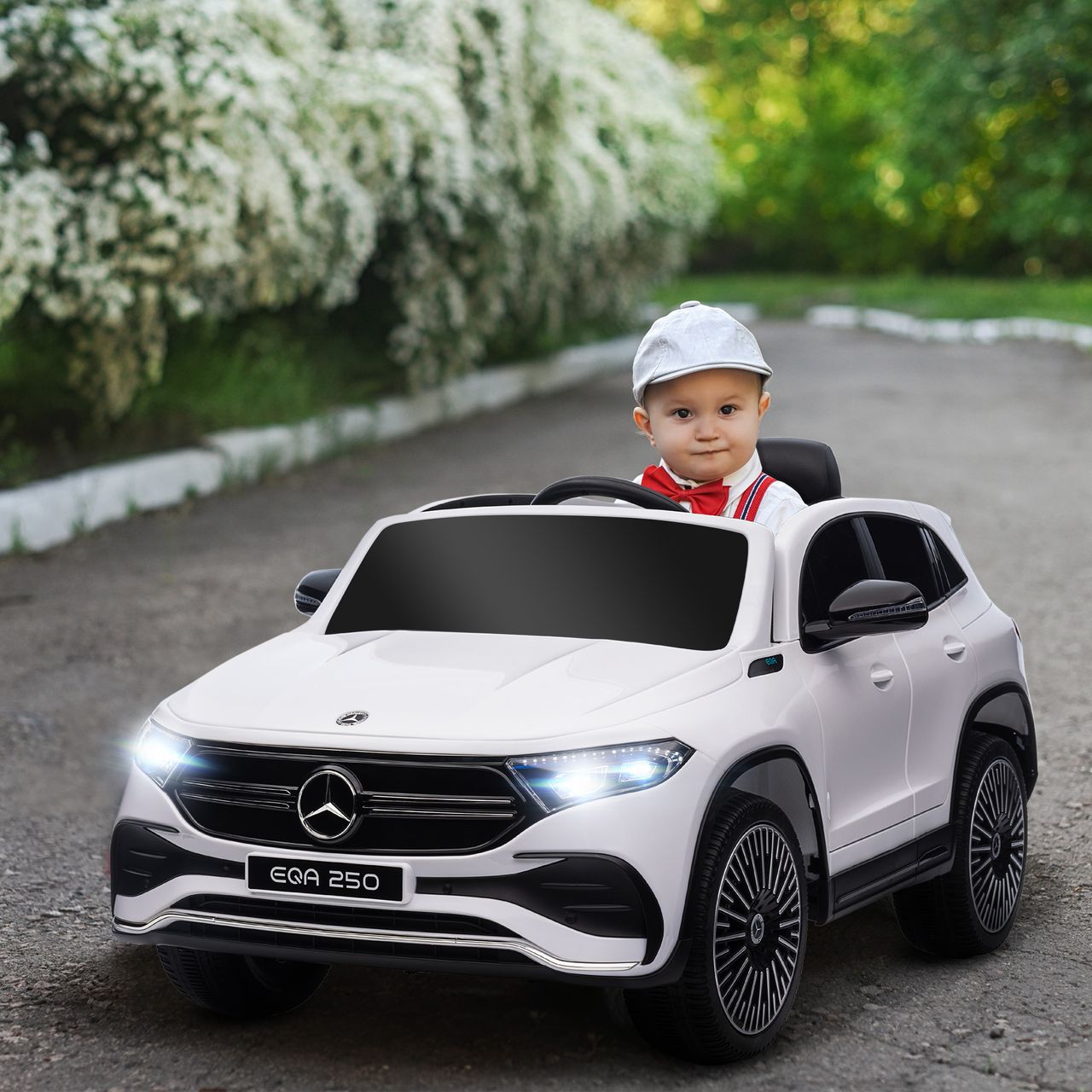 HOMCOM Kinder Elektrofahrzeuge Elektroauto mit Fernbedienung, Kinderauto mit MP3