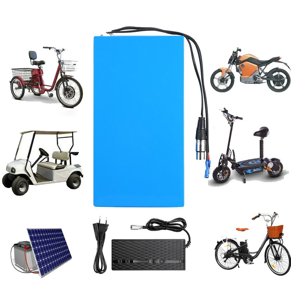 Fangqi 36V 20AH( 720Wh) Universal Li-ion E-Bike Akku für 200-800W mit Ladegerät E-Bike Akku, Batteriegröße:210×160×70mm