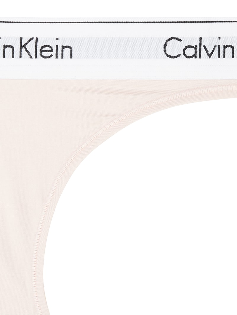 Slip mit elastischem Logo-Bund in rosa