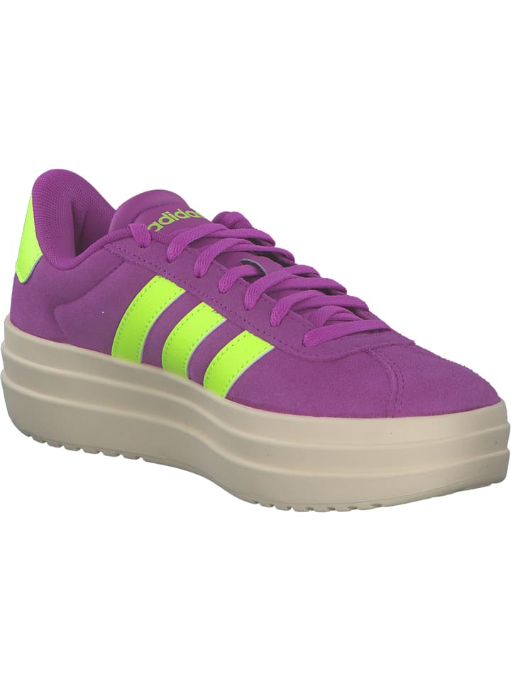 adidas Schnürschuhe in flash pink/lucid lemon/silver günstig kaufen