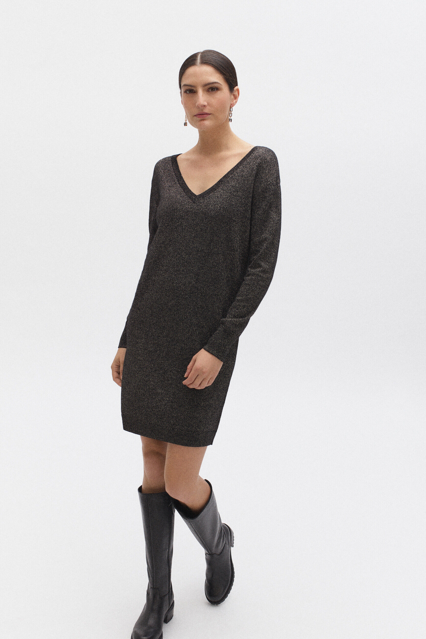 robe heather noir femme
