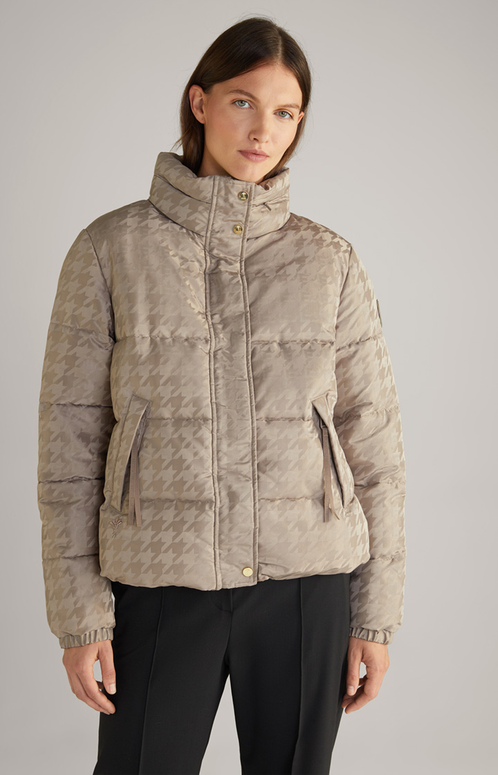 Steppjacke in Greige