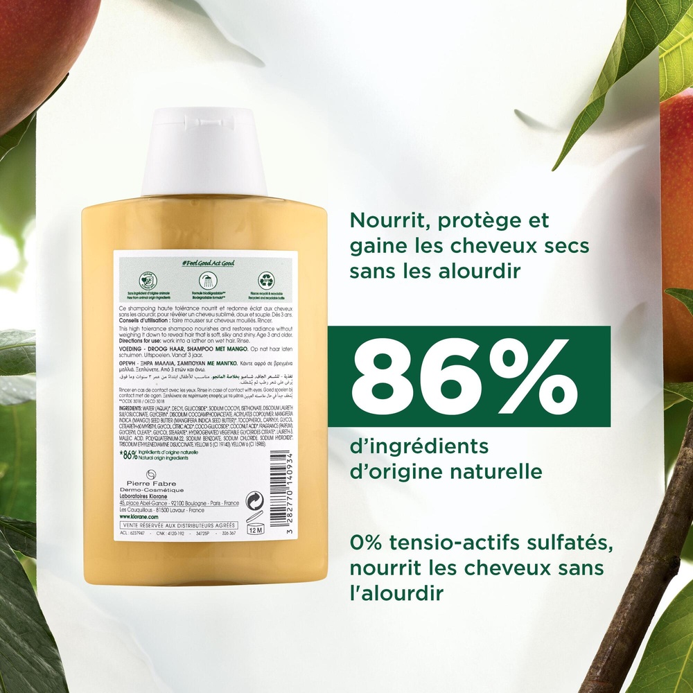 Klorane Mangue Shampooing 200ml Shampooing