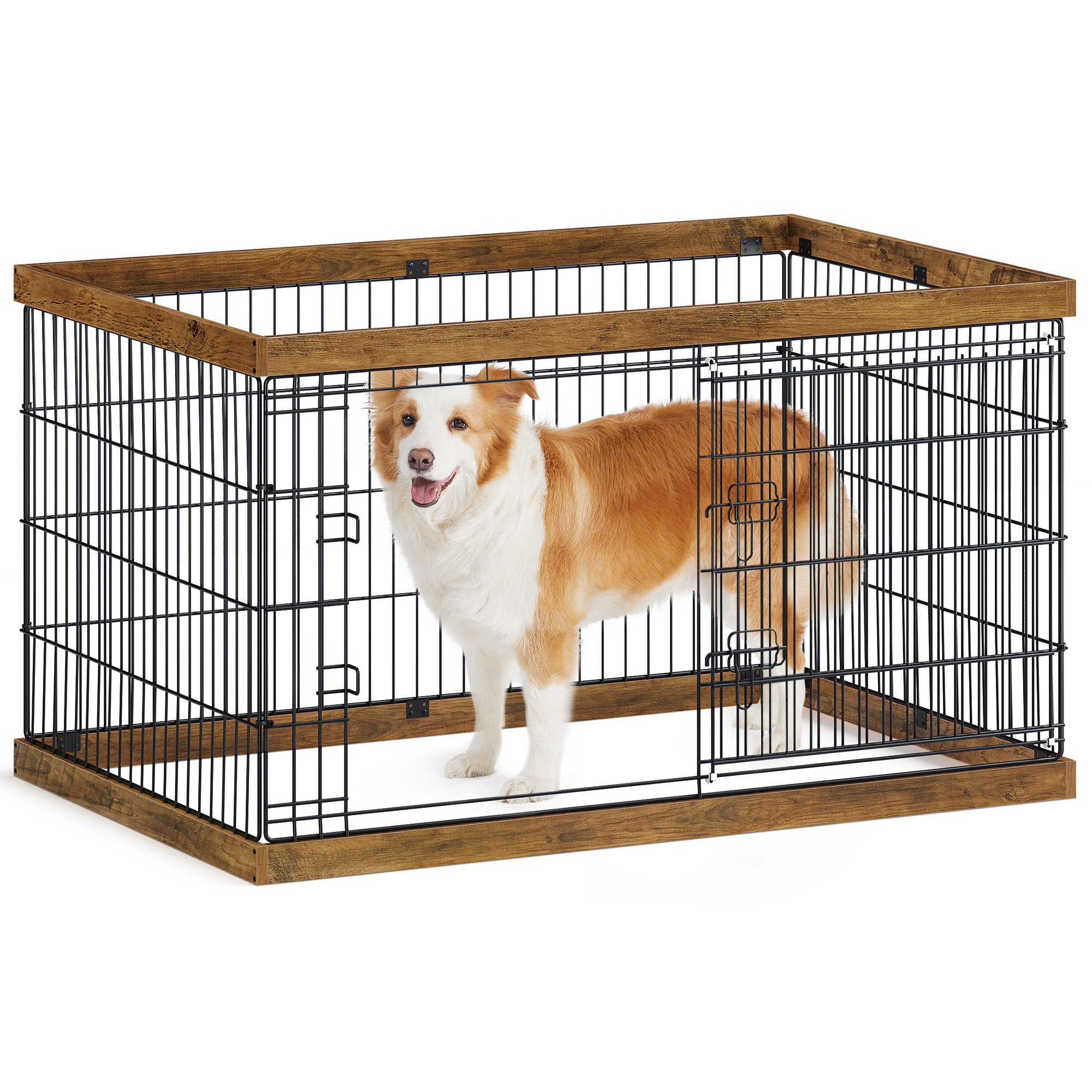 FEANDREA Erziehungshilfen FEANDREA L-XXL Welpenauslauf Stahl-Gitter 1,22 m, 80 cm, 70 cm