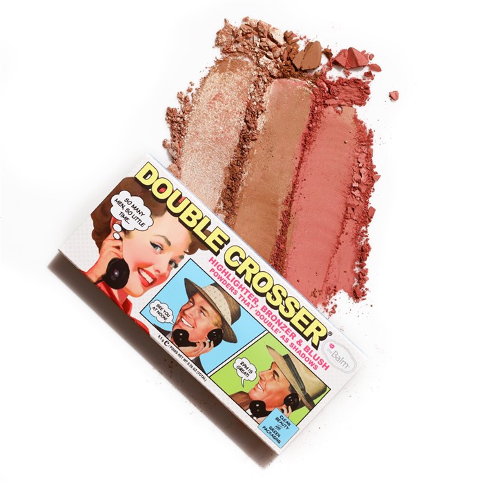Double Crosser Highlighter, Bronzer & Blush Palette