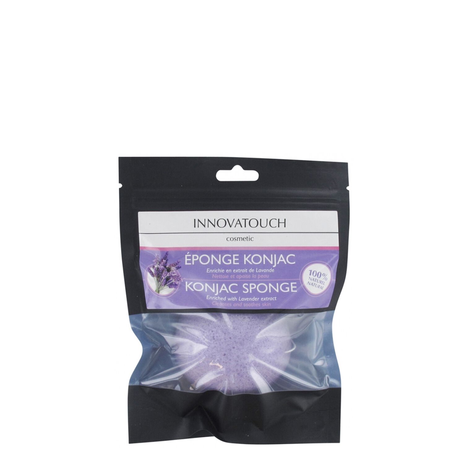 Innovatouch Éponge Konjac Extrait de Lavande Nettoie et Apaise