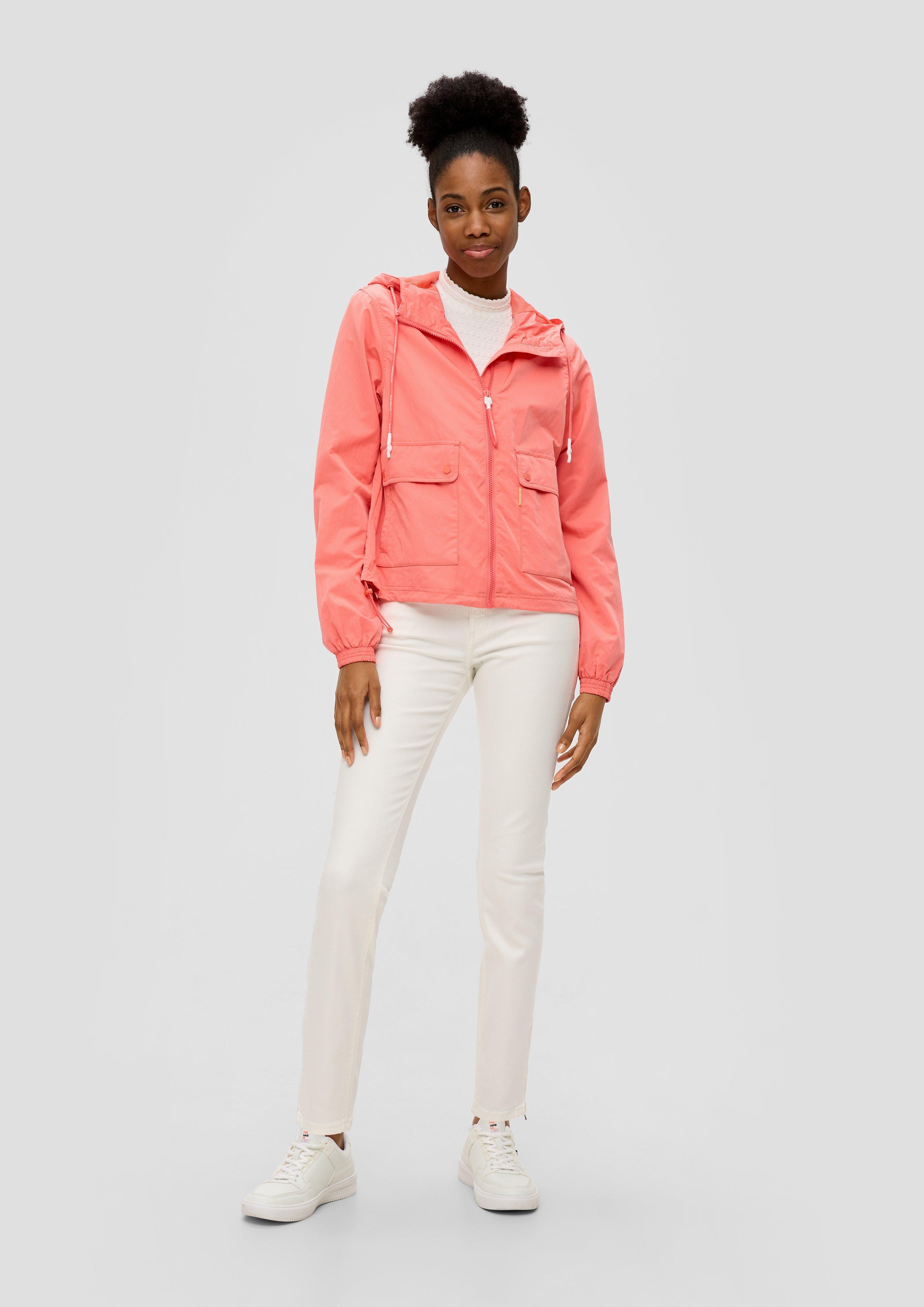 Kapuzenjacke mit Crinkle-Struktur  2140321-2347