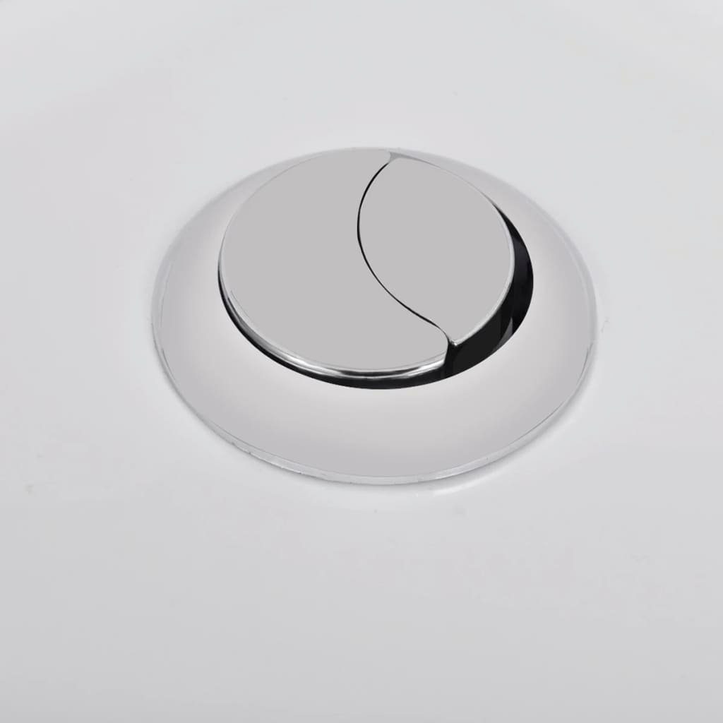 vidaXL Tiefspül-WC Toiletten Bidet Set Weiß Keramik Toilette Set Badezimmer