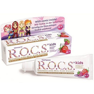 R.O.C.S. Zahncreme Kids Himbeere und Erdbeere