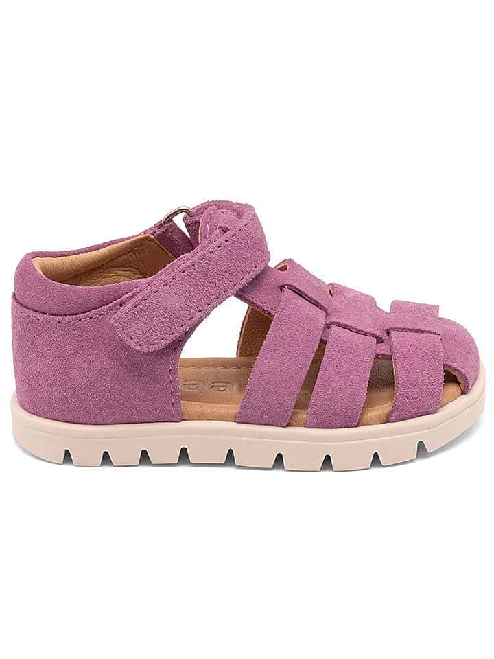 bisgaard Leder-Halbsandalen in Lila günstig kaufen 32
