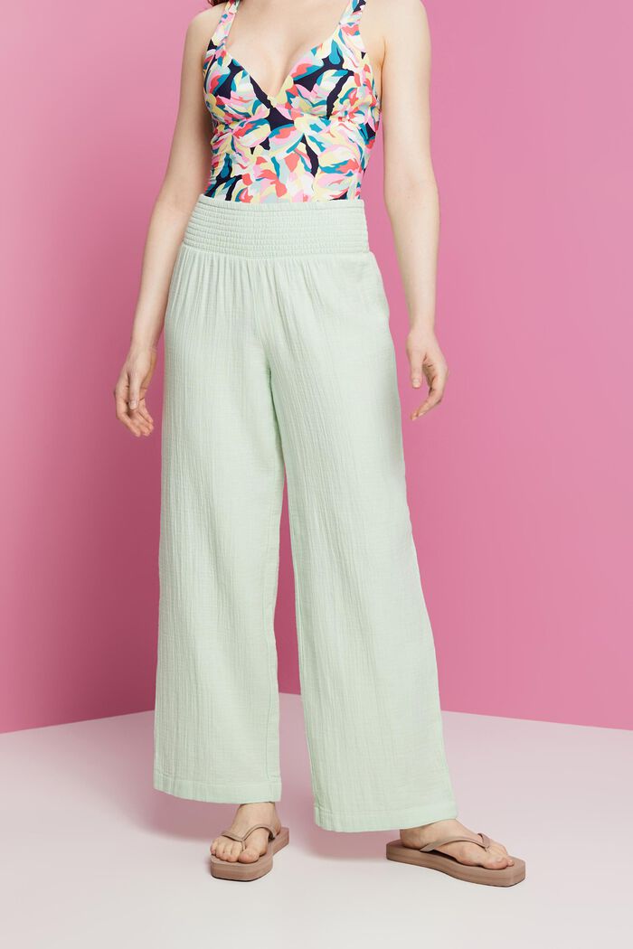 Hose mit weitem Bein, 100 % Baumwolle