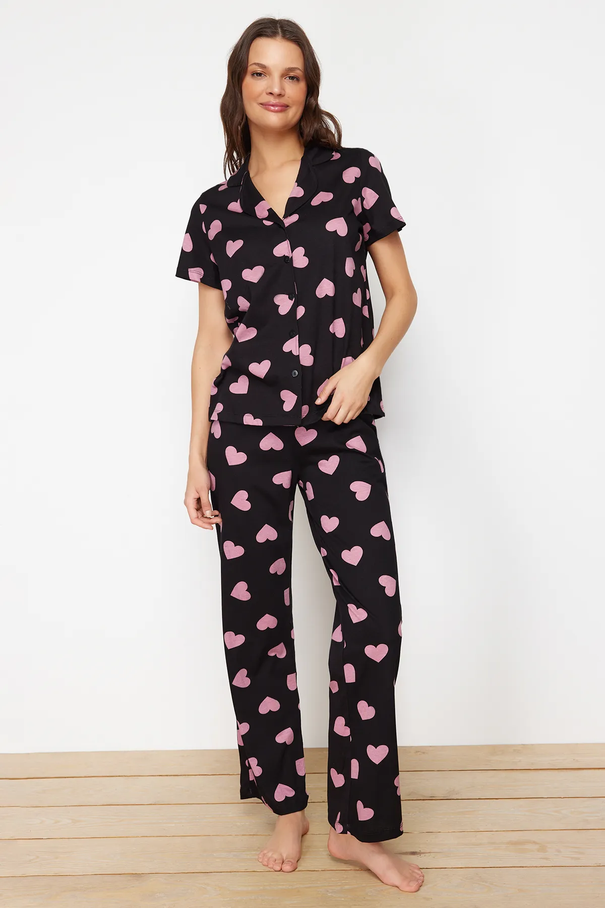 Trendyol Collection  Pyjama set - Schwarz - Herz