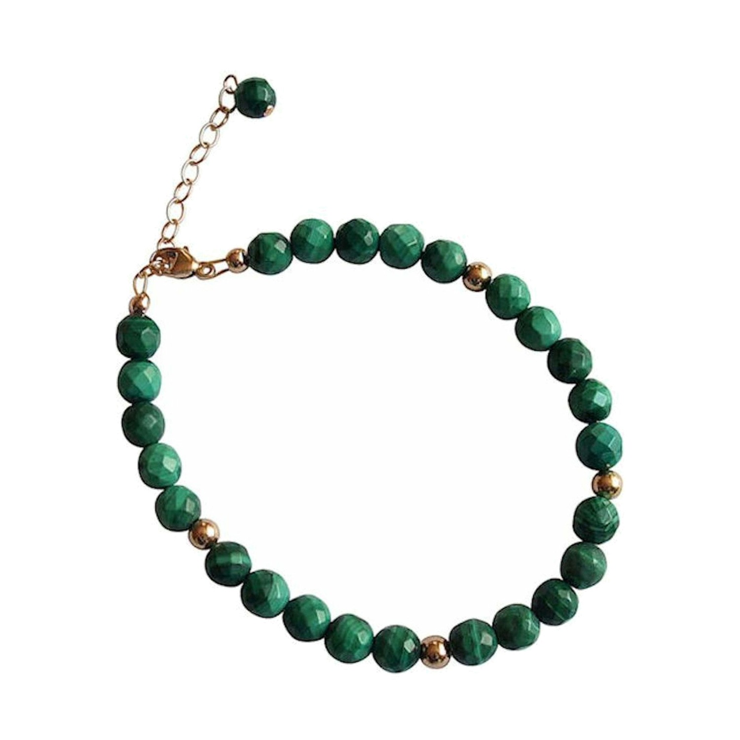 Armband 'Malachit - Facettiert'
