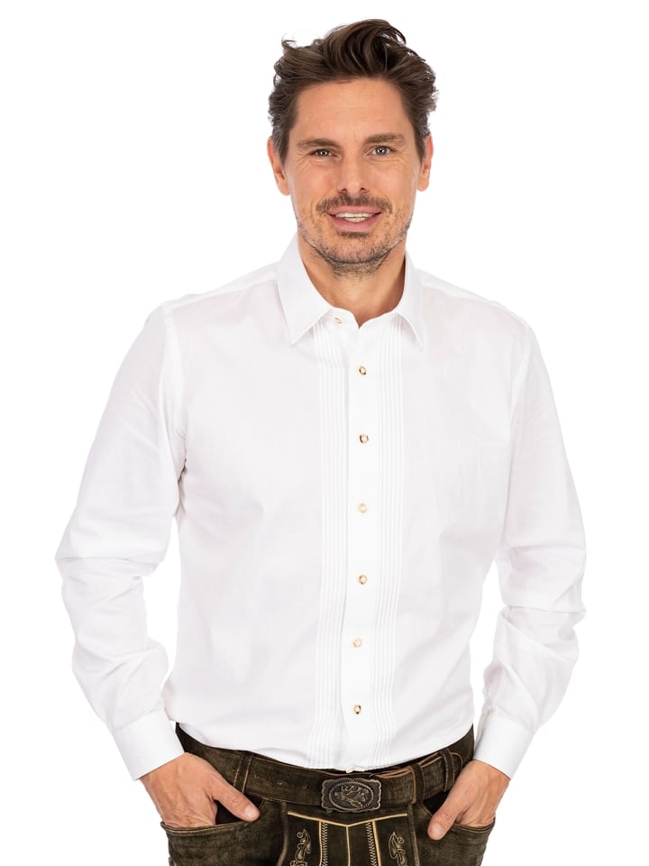 Almsach Langarmhemd LF182 in weiß günstig kaufen