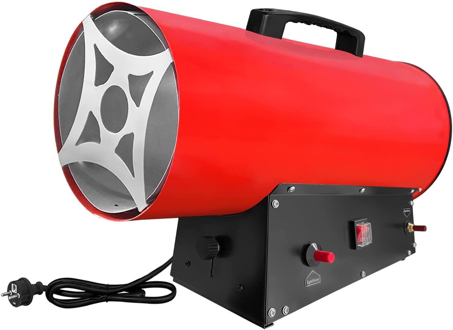 UISEBRT Heizlüfter Heizgeräte Gas Gasheizgebläse Heißluftgenerator, 30000 W