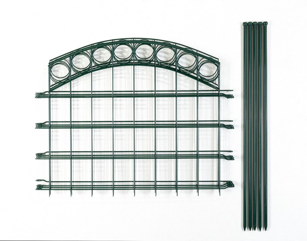Powertec Garden Zaun-4er Set, ca. 1000 x 800 mm - Grün, 21FS07