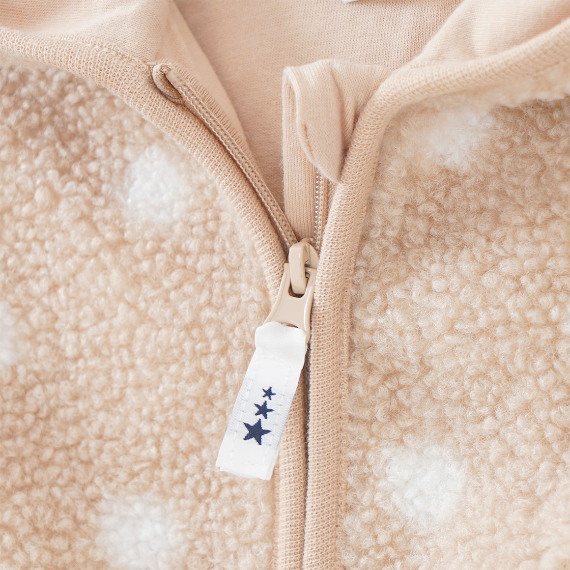 Baby Kuscheljacke aus Teddyplüsch