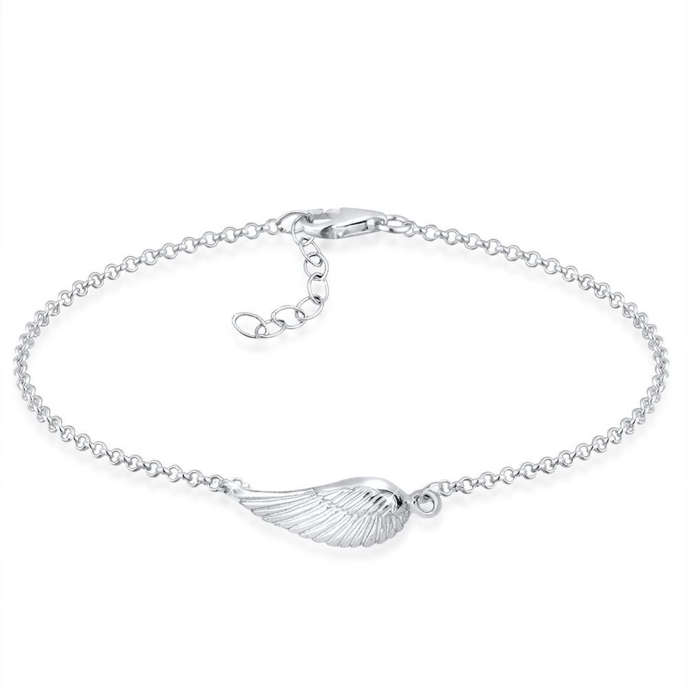 Elli Elli Bracelet Femmes Symbole Aile Ange Gardien en Argent Sterling 925 Bracelet