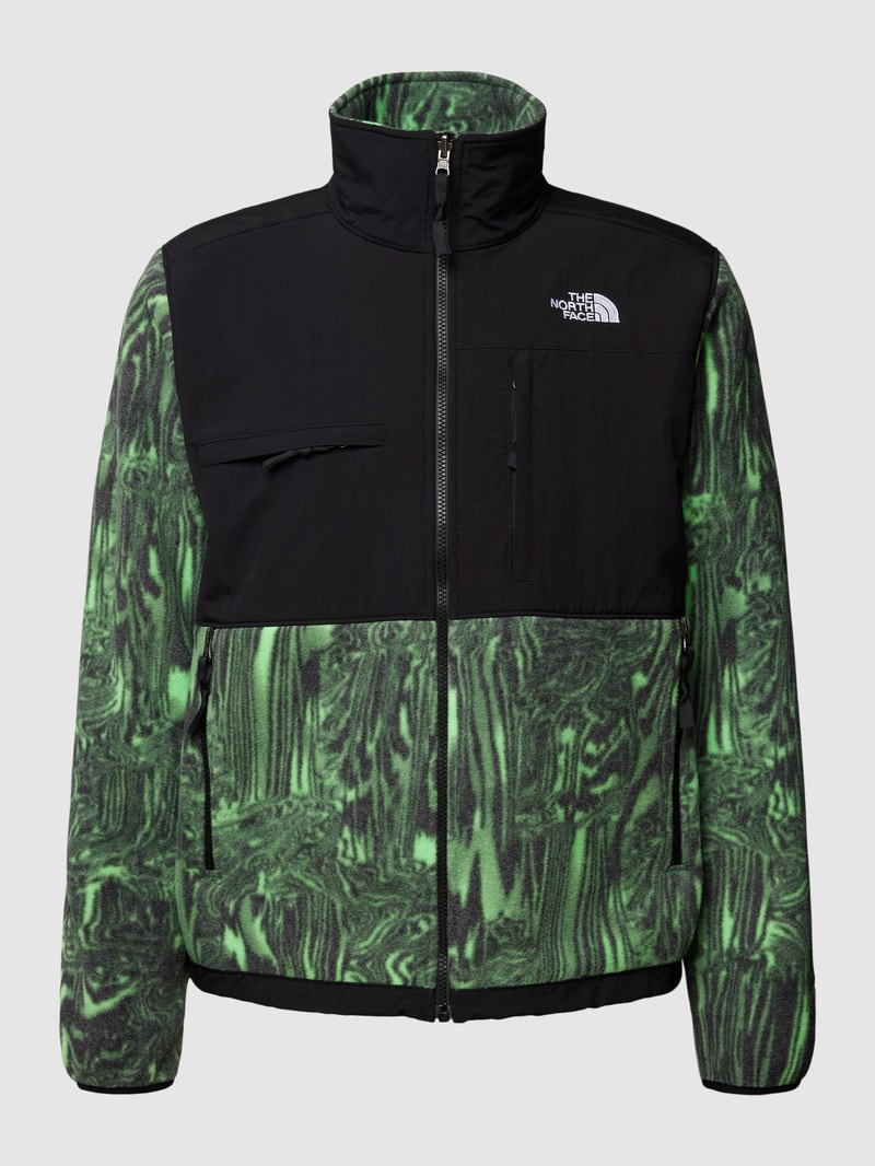Jacke mit Label-Stitching Modell 'DENALI' in grün