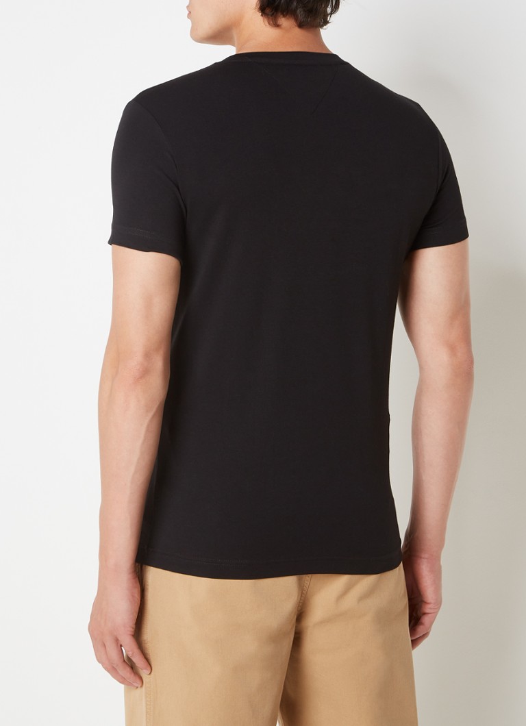 Tommy Hilfiger Extra slim fit T-shirt with logo embroidery