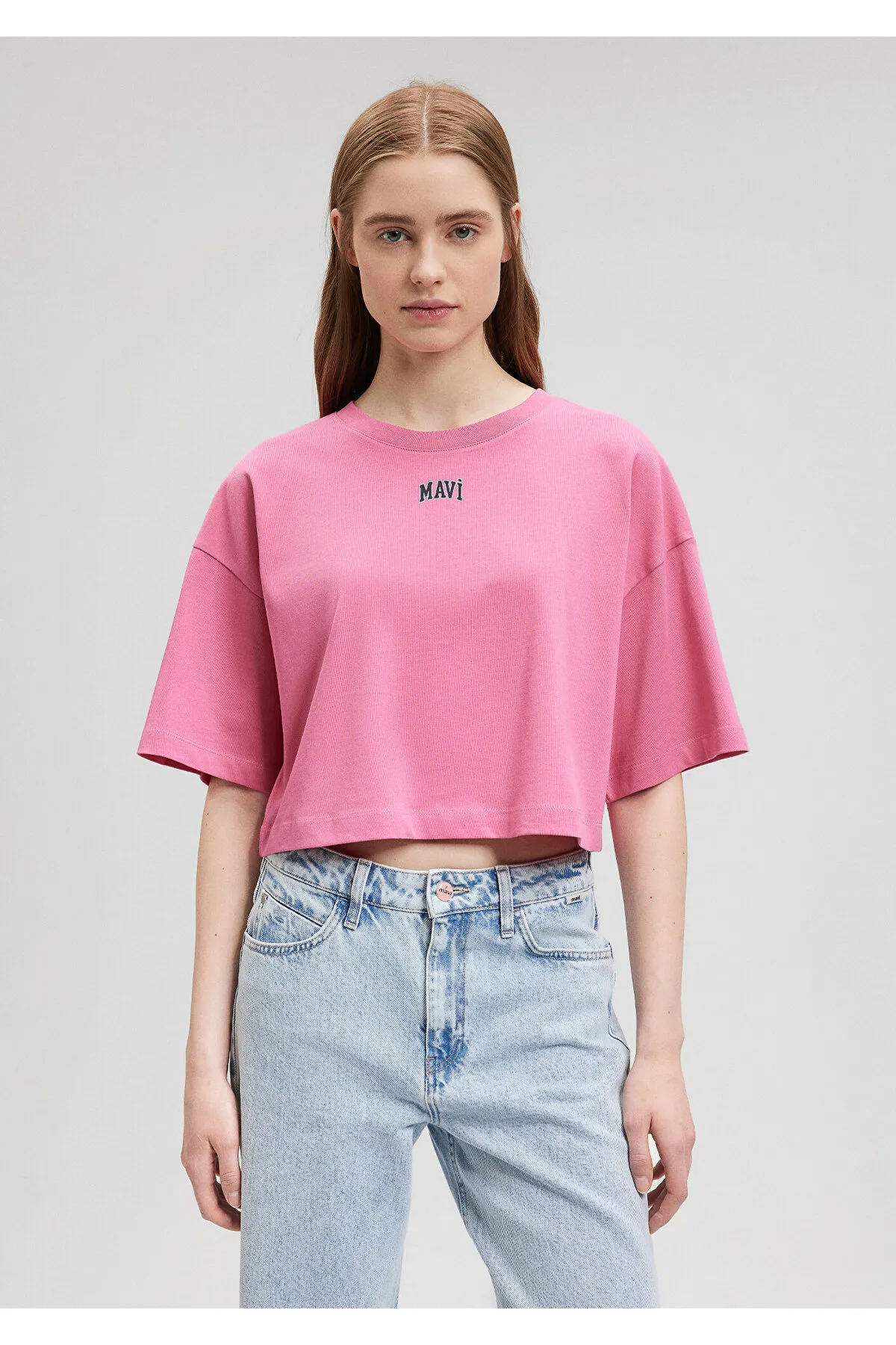 Mavi  Rosa Crop T-Shirt mit Logo-Print Crop / Short Cut1611585-84670