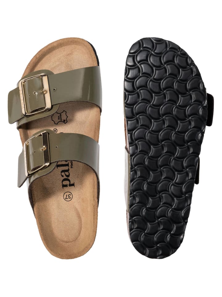 palado Pantoletten in khaki lack günstig kaufen