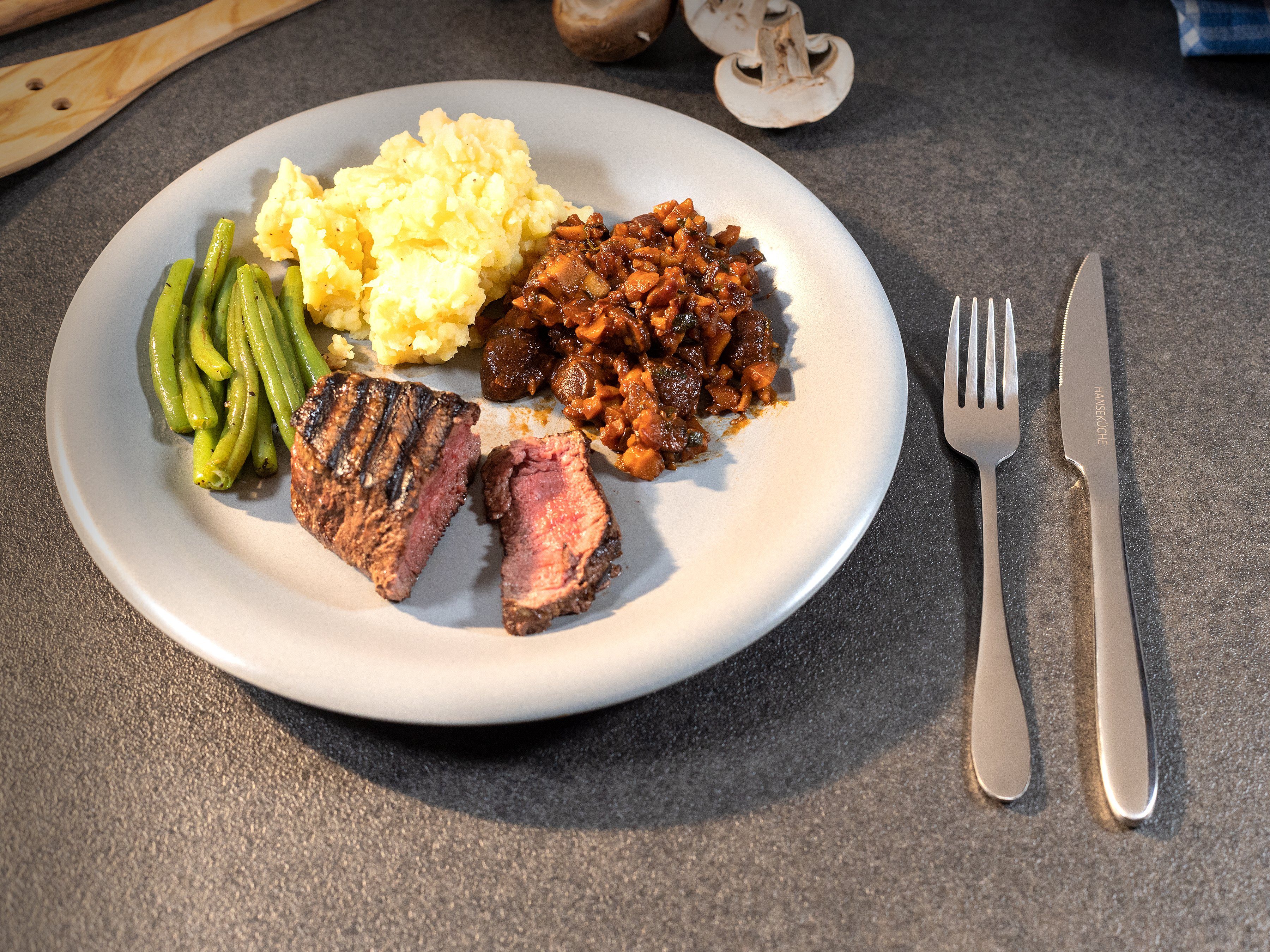Hanseküche Steakbesteck Steakbesteck 12-teilig, 18/10 Edelstahl, für 6 Personen