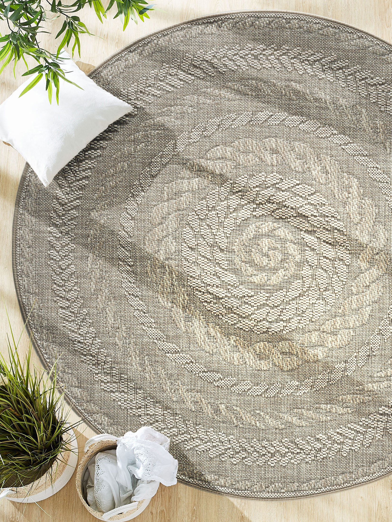 Camino Outdoor-Teppich, Steingrau