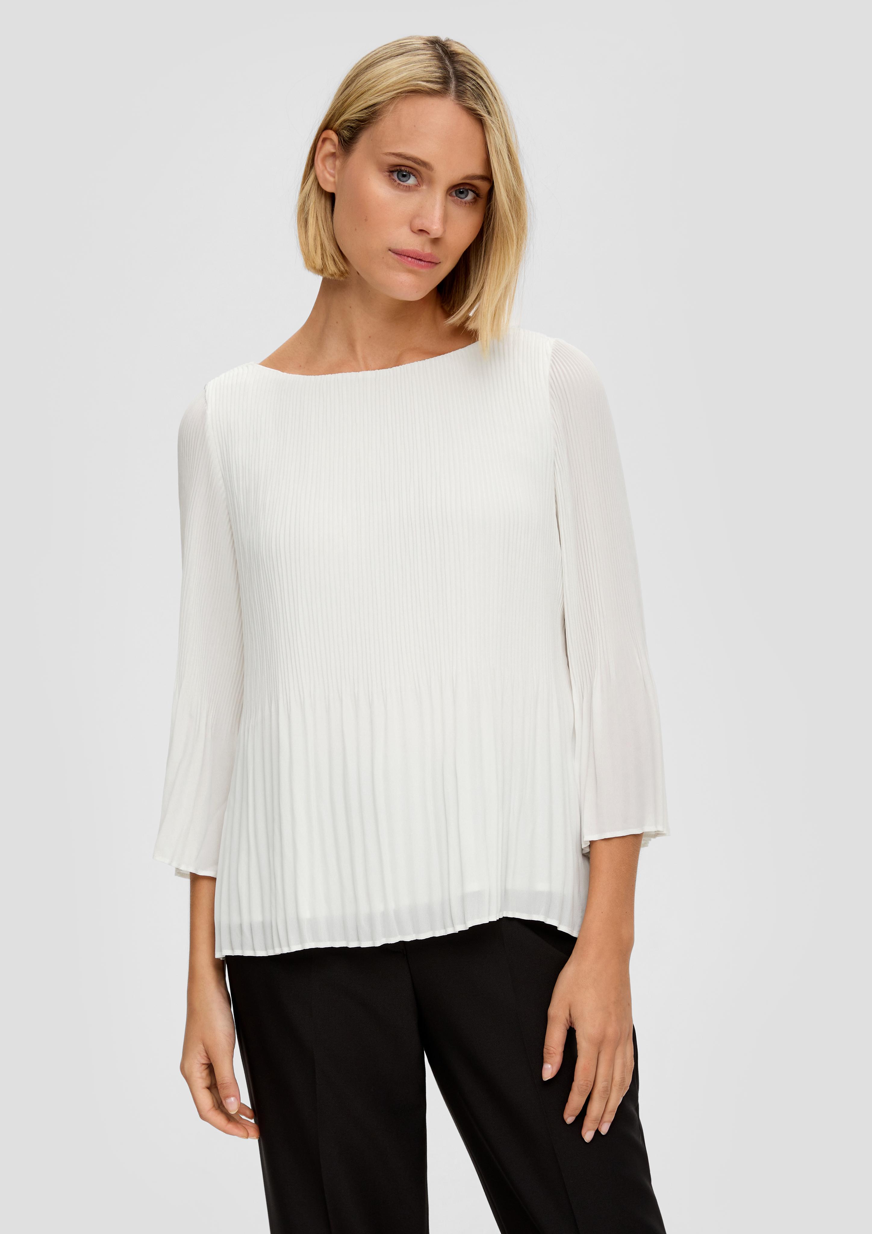 Bluse mit Plisseefalten  2138013-0200
