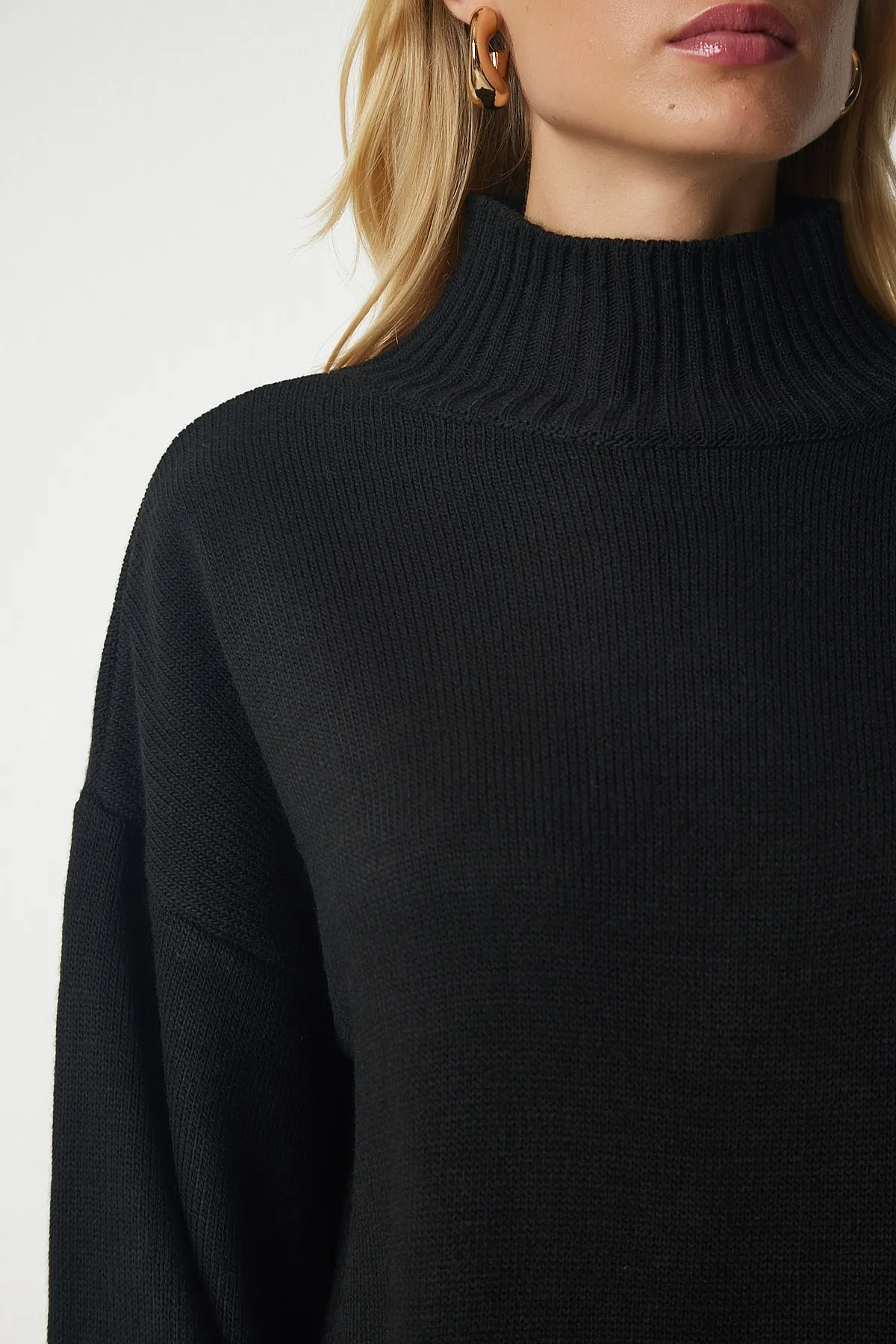 Happiness İstanbul  Pullover - Schwarz - Oversized