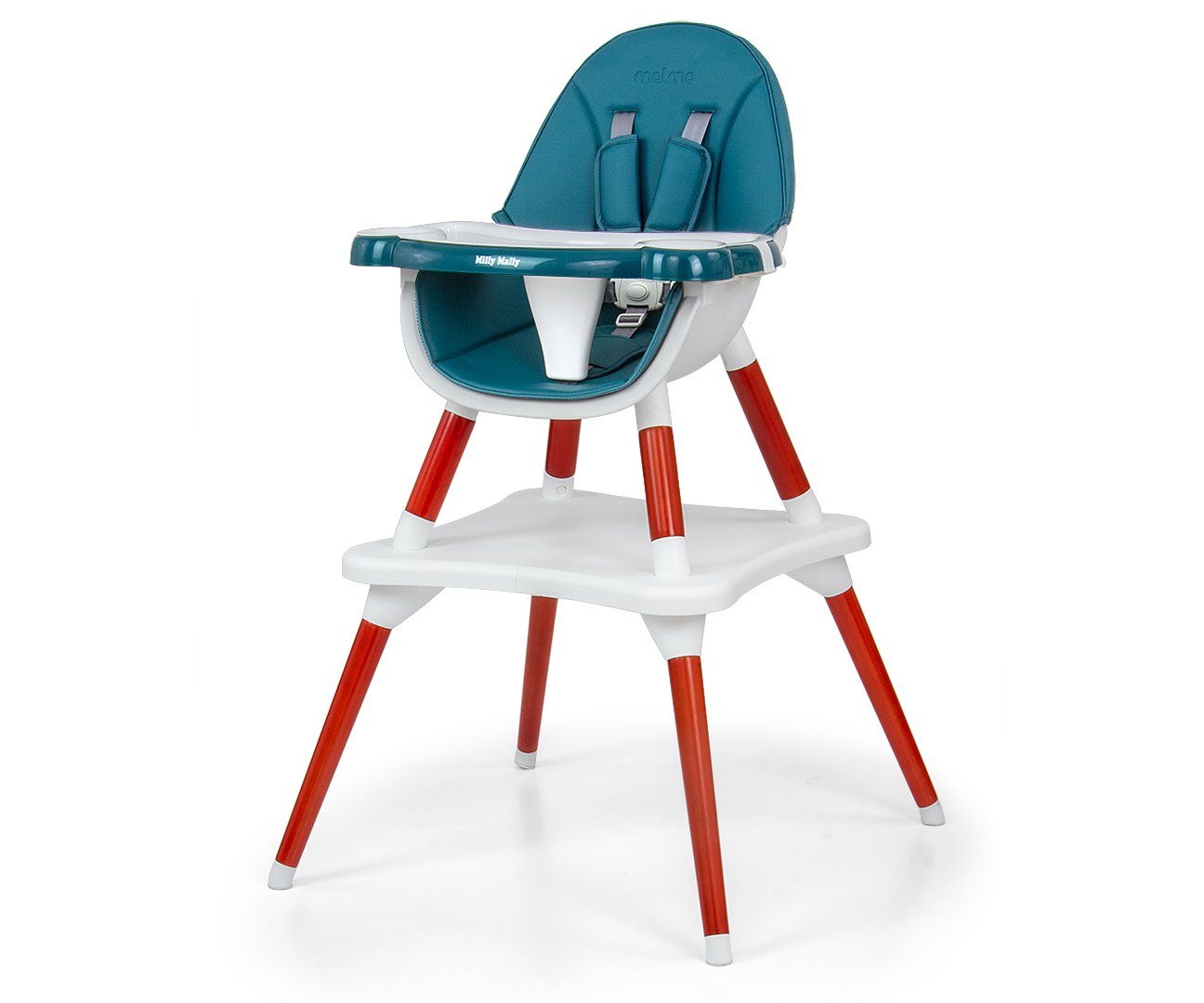 LeNoSa Kombihochstuhl Luxus Kinder Hochstuhl • Milly Mally Set 2in1 • wächst mit dem Kind - von 6 Monaten bis ca. 6 Jahren