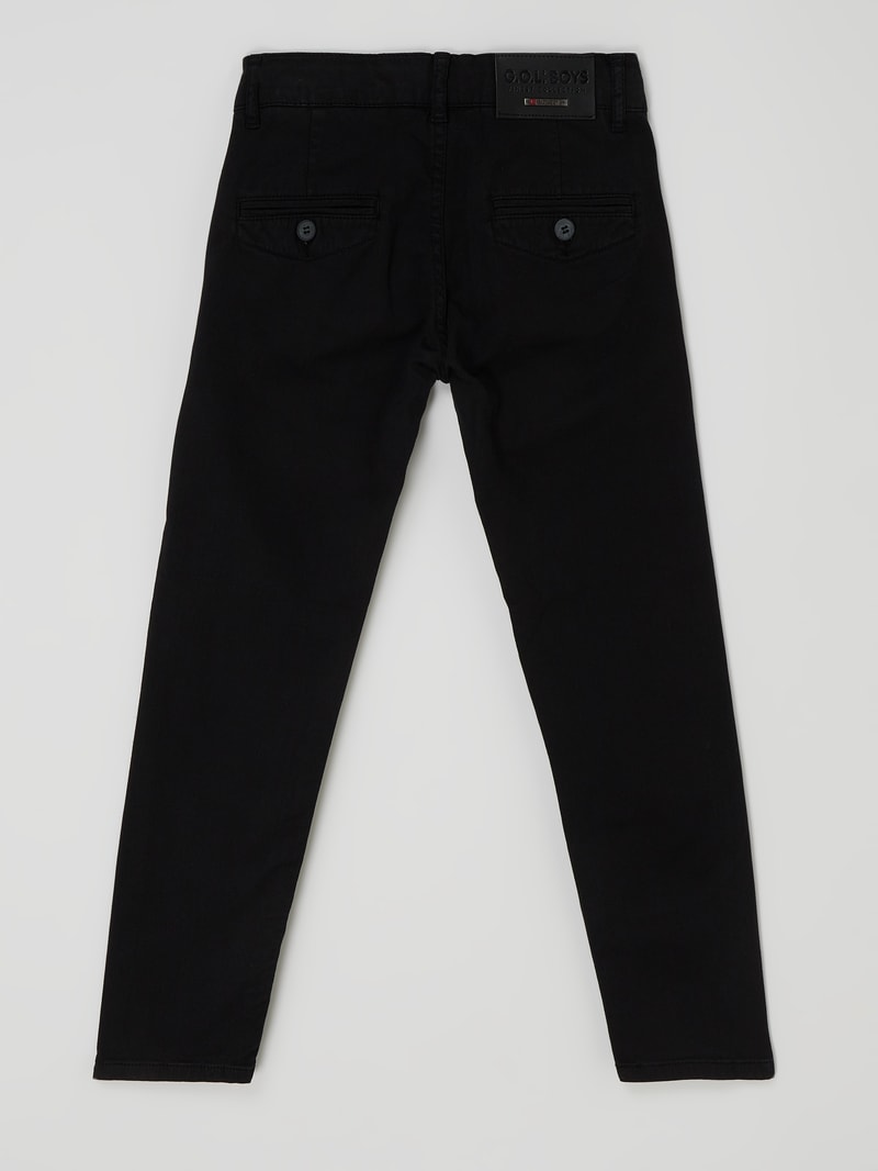 Chino mit Stretch-Anteil in schwarz