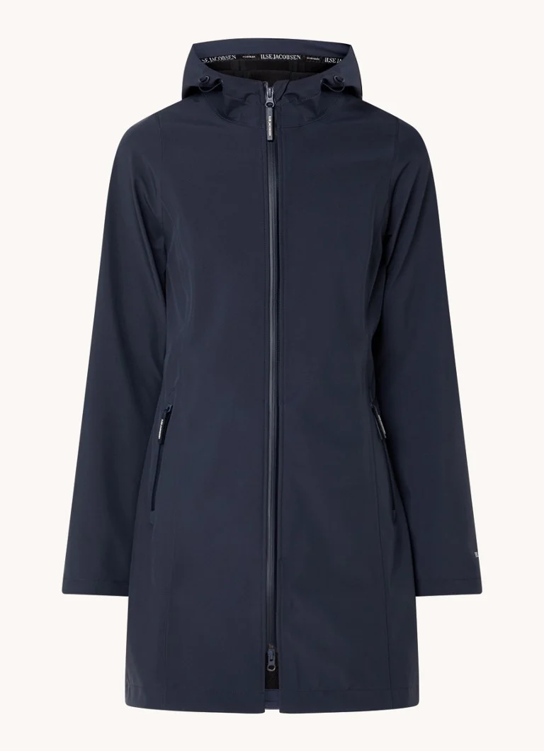 Ilse Jacobsen Softshell jacket with hood and zip pockets