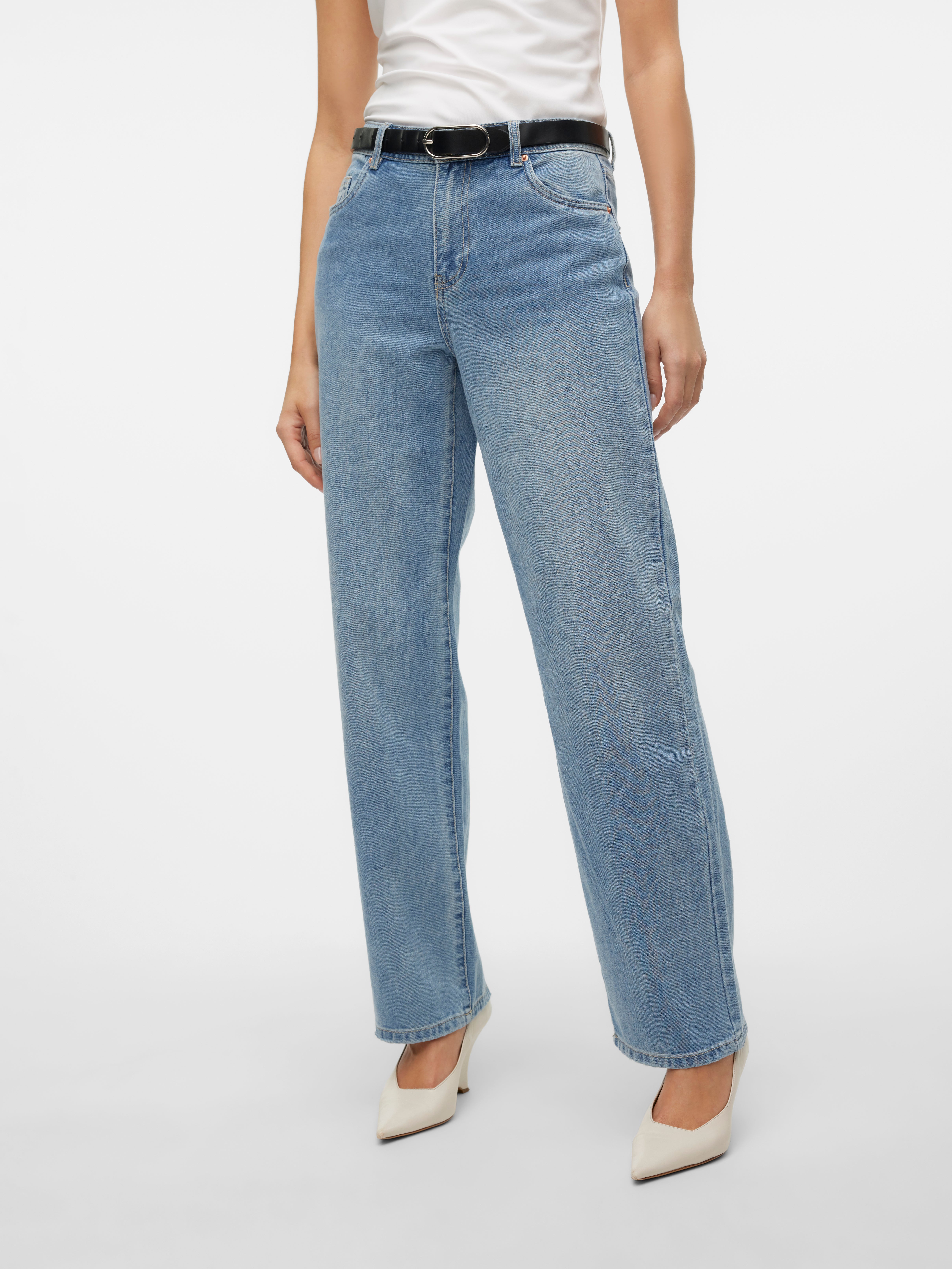VMEVELYN Niedrige Taille Locker geschnitten Jeans