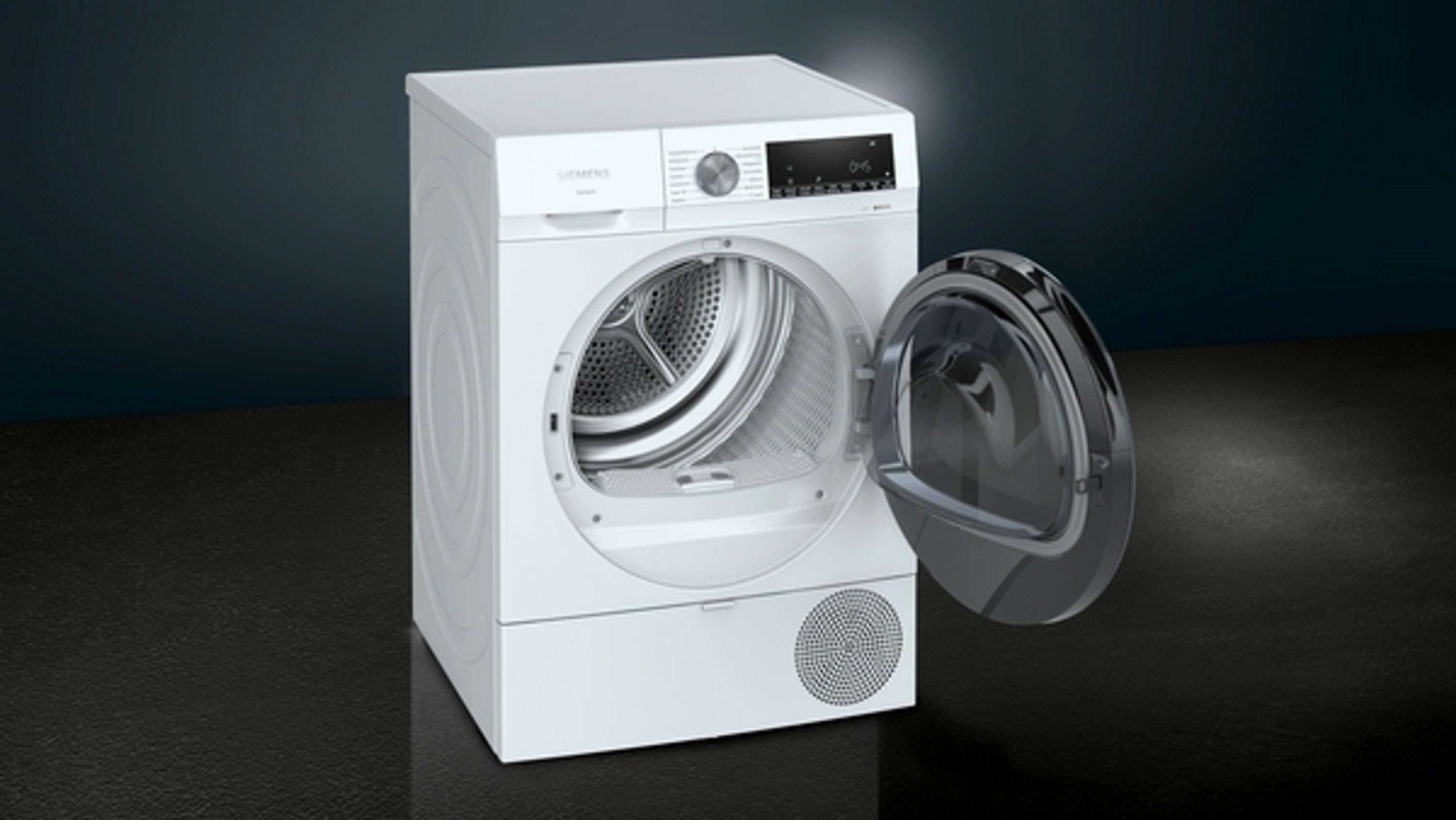 SIEMENS Wärmepumpentrockner WQ33G2DG0, 8 kg, Freistehend, 8 kg, Weiß