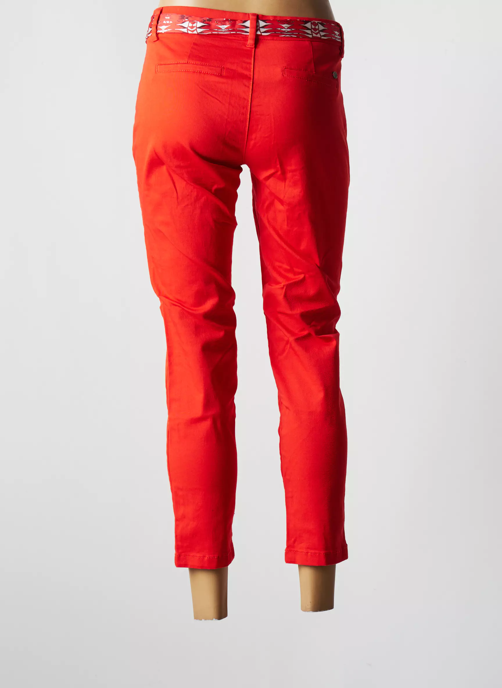Freeman T Porter Pantalon7 8 Femme couleur rouge