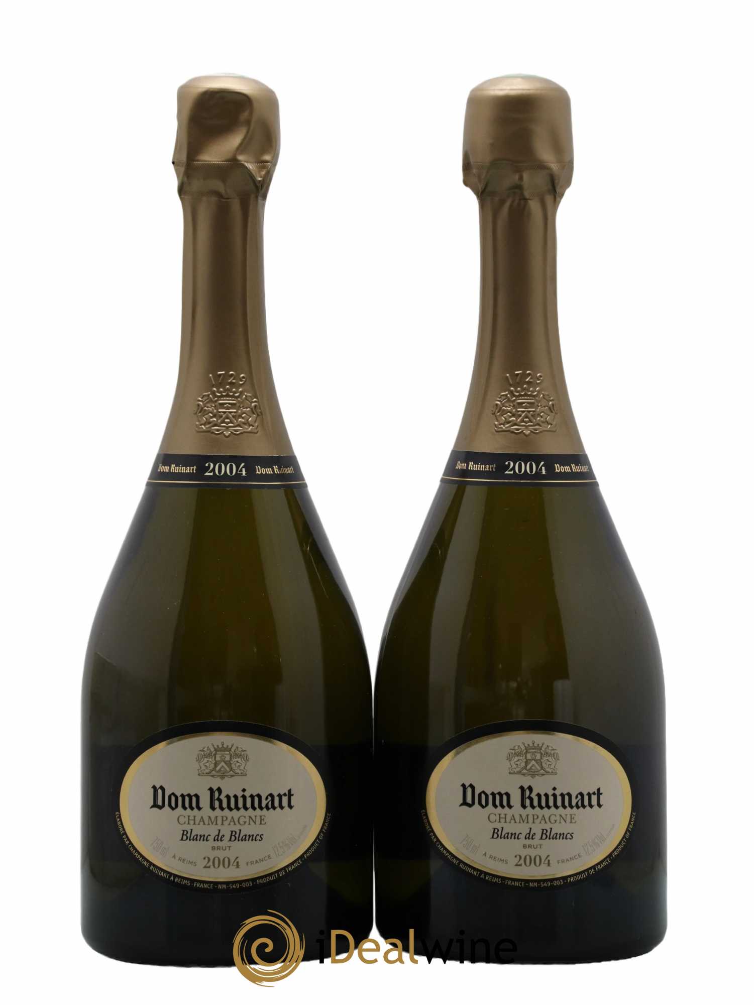 Dom Ruinart Ruinart  2004 - Lot de 2 Bouteilles